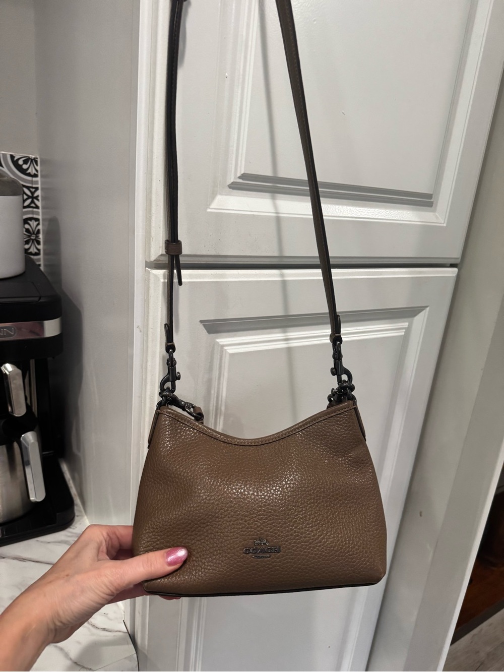 COACH Small Laurel Crossbody/Shoulder Bag - color Stone - Picture 4 of 10